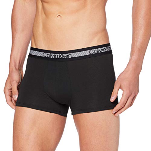 Calvin Klein Herren 3er Pack Boxershorts Trunks Baumwolle mit Stretch, Schwarz (Black), S von Calvin Klein