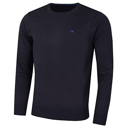 Calvin Klein Herren mit Rundhalsausschnitt Sweater - Marine - XXXXL von Calvin Klein