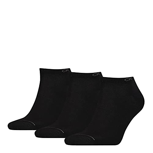 Calvin Klein Herren Sneaker Socken, Schwarz, Einheitsgröße (3er Pack) von Calvin Klein