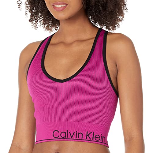 Calvin Klein Performance Damen Geripptes Crop Top Hemd, Melrose, Mittel von Calvin Klein