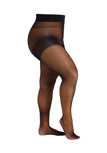 Camano Damen Strumpfhose 20 DEN Curvy große Größen reißfest seidenmatt extra breiter Komfortbund druckfrei 3D ringelfrei verstärkter Fuß 1er Pack 52/54 black Camano Damen Strumpfhose 20 DEN Curvy große Größen reißfest seidenmatt extra breiter Komfortbund druckfrei 3D ringelfrei verstärkter Fuß 1er Pack 52/54 black von Camano
