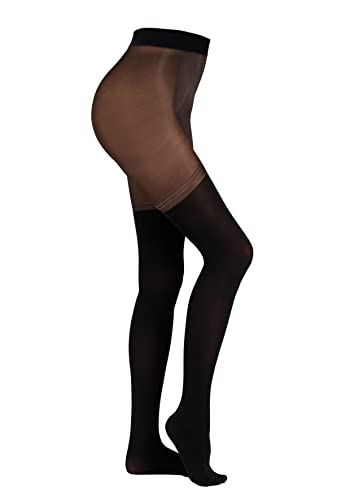 Camano Damen Strumpfhose overknee 1er Pack M black von Camano