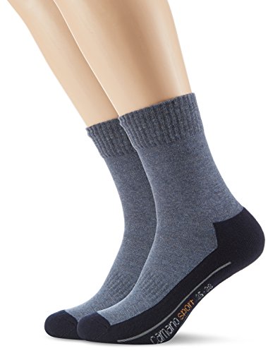 Camano Herren 5942 Sportsocken, Blau (Navy 4), (Herstellergröße: 43/46) (2er Pack) von Camano