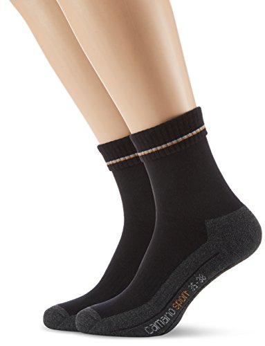 Camano Herren 5942 Sportsocken, Schwarz (Black 5), (Herstellergröße: 43/46) (2er Pack) von Camano