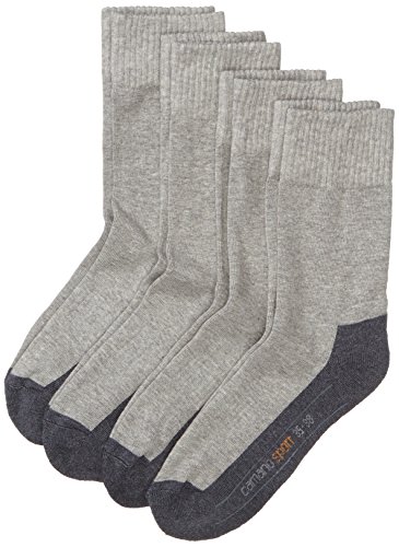 camano GmbH Co KG Herren 5942 sportssokker 4 par Sportsocken, Grau, 43-46 EU von Camano