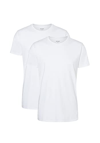 Camano Herren T-Shirt 2er Pack L White von Camano