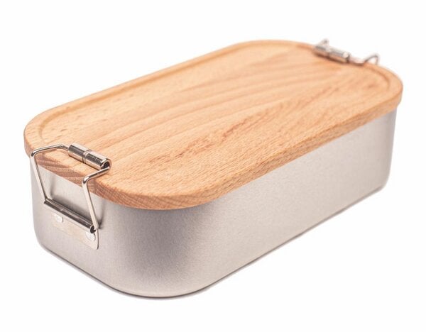 Cameleon Pack Lunchbox mit Deckel aus heimischem Buchen Holz von Cameleon Pack