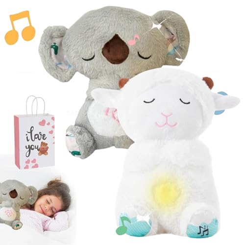 Arrily Calming Otter, Soothing Koala, Anxiety Relief Koala, Breathing Otter Sleep Buddy, The Relief Koala Breathing, with Sensory Details Music Lights&Rhythmic Breathing Motion (2pcs-1) von Camic