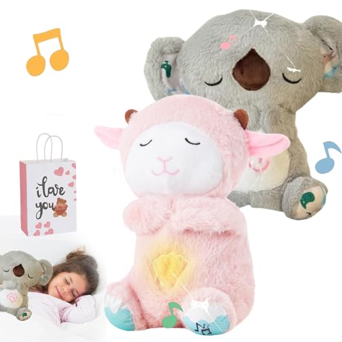 Arrily Calming Otter, Soothing Koala, Anxiety Relief Koala, Breathing Otter Sleep Buddy, The Relief Koala Breathing, with Sensory Details Music Lights&Rhythmic Breathing Motion (2pcs-3) von Camic