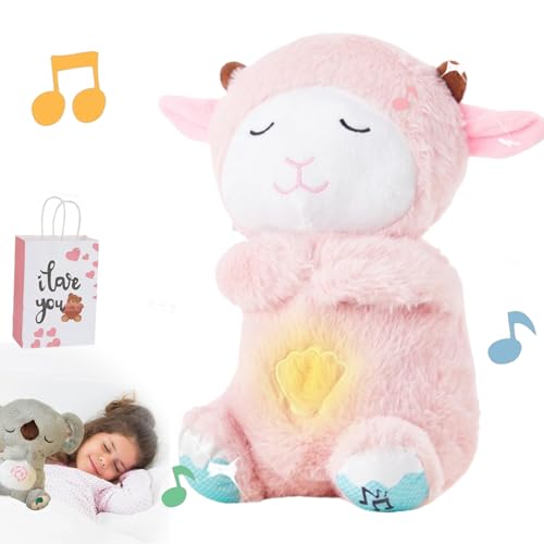 Arrily Calming Otter, Soothing Koala, Anxiety Relief Koala, Breathing Otter Sleep Buddy, The Relief Koala Breathing, with Sensory Details Music Lights&Rhythmic Breathing Motion (pink sheep) von Camic