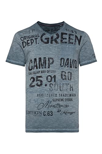 CAMP DAVID T-Shirt kurz CG2304-3688-22 BLU0114 steel blue XXL von Camp David