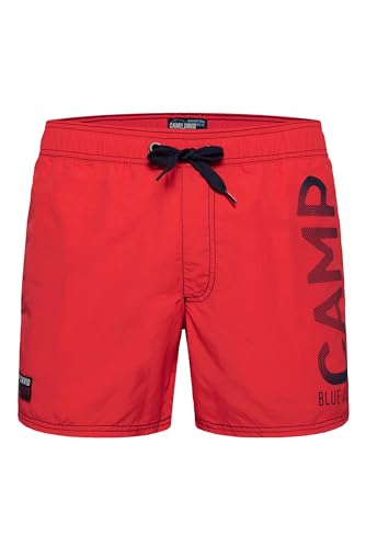 Camp David Herren Badehose mit Logo Print an der Seite Mission Red L von Camp David