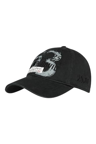 Camp David Herren Base Cap Stone Washed mit Artwork Master Black None von Camp David