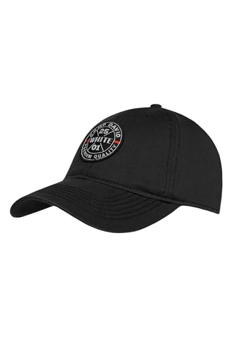 Camp David Herren Base Cap Stone Washed mit Label Patch Black None von Camp David