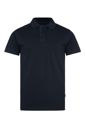 Camp David Herren Basic Pikee-Polo mit Trikotkragen Blue Navy 4XL von Camp David