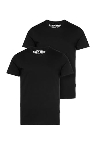 Camp David Herren Basic T-Shirt V-Neck 2er-Pack Black 4XL Camp David Herren Basic T-Shirt V-Neck 2er-Pack Black 4XL von Camp David