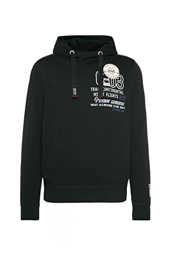 Camp David Herren Sweatshirt schwarz/weiß/blau M von Camp David