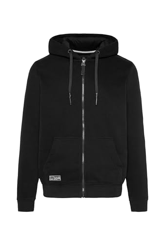 Camp David Herren Kapuzensweatjacke mit Patches Black XXXL von Camp David