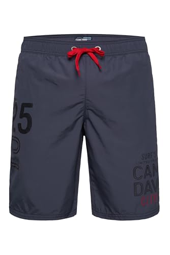 Camp David Herren Lange Badeshorts mit Logo Prints Concrete Blue L von Camp David