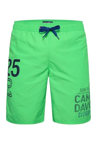 Camp David Herren Lange Badeshorts mit Logo Prints Electric Green L von Camp David