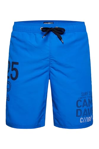 Camp David Herren Lange Badeshorts mit Logo Prints Tech Blue XL von Camp David