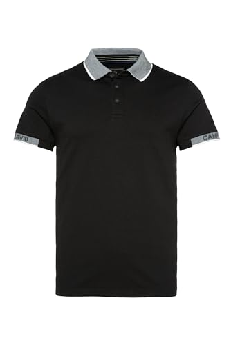 Camp David Herren Pikee-Polo mit Two-Tone-Details Black L von Camp David