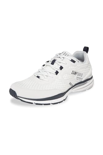 Camp David Herren Sneaker im Sandwich-Mesh-Design White 46 von Camp David