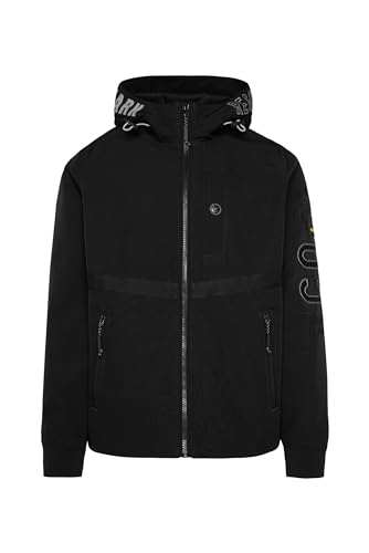 Camp David Herren Softshelljacke mit Kapuze und Ärmel-Artwork Black 4Xl von Camp David