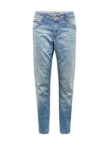 Camp David Herren Straight Leg Jeans CO:NO Comfort Fit Light Stone Used 40 34 von Camp David