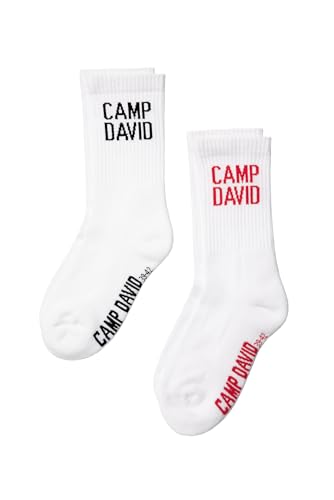 Camp David Herren Tennissocken mit Logo im Doppelpack Opticwhite 39-42 von Camp David