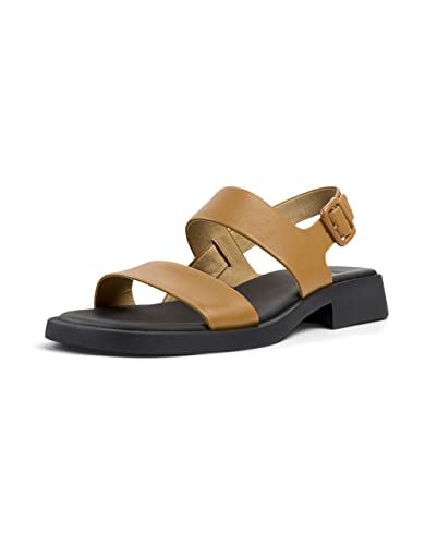 Camper Damen Dana-K201486 Flat Sandal, Braun 002, 36 EU von Camper