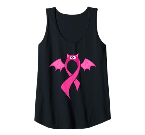 Damen Brustkrebsbewusstsein Halloween Fledermaus Tank Top Damen Brustkrebsbewusstsein Halloween Fledermaus Tank Top von Cancer Awareness Month