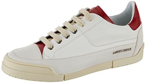 Candice Cooper Herren Ghibli Oxford-Schuh, White Creme Red, 44 EU von Candice Cooper