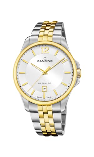 Candino Herrenuhr Edelstahl Silber Gold Classic Armbanduhr UC4763/1 Analoguhr von Candino