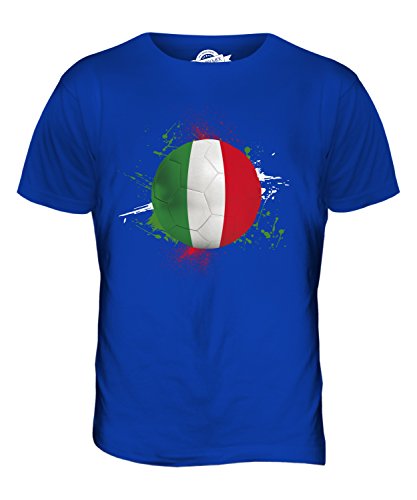 Candymix Italien Fußball Herren T Shirt, Größe 3X-Large, Farbe Königsblau von Candymix