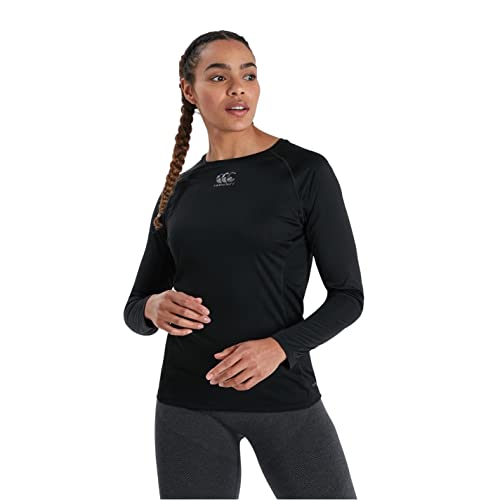 Canterbury Damen Vapodri Super Light Long Sleeve T-Shirt, Schwarz, 40 von Canterbury