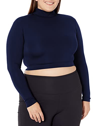 Capezio Damen Rollkragen Langarm Top - Schwarz - Klein von Capezio