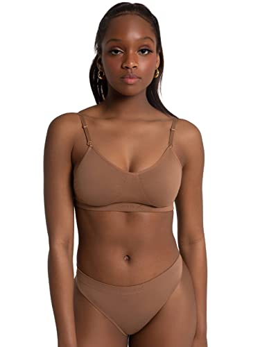 Capezio Damen Seamless Clear Back Bra BH, Mocha, L von Capezio