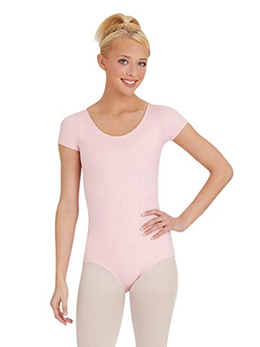 Capezio Damen Short Sleeve Leotard Trikot, Rose, Mittel von Capezio