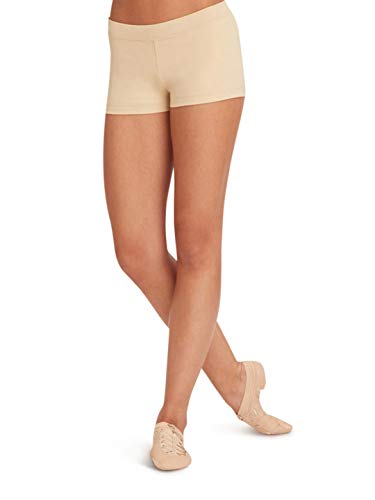 Capezio Damen Team Basic Rise Boy Cut Shorts, Hautfarben, Mittel von Capezio