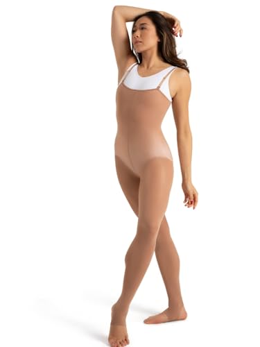 Capezio Damen Ultraweiche Steigbügel-Body-Tight Körpereng anliegend, Beige, S von Capezio