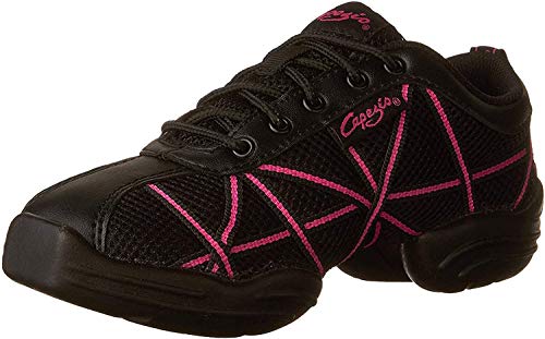 Capezio Damen Websneaker Sneaker, Schwarz (Hot Pink), 36.5 EU von Capezio