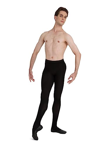 Capezio Herren Strumpfhosen Knit Fuß - Schwarz - Medium von Capezio