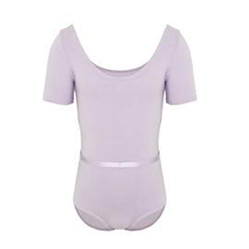 Capezio Mädchen Rundhalsausschnitt, kurzärmelig Gymnastikanzug, Lavendel, Age 4-6 von Capezio