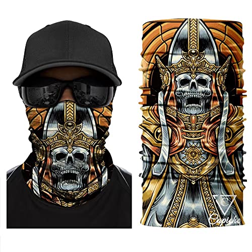 Capiche [5 VARIATIONEN] Hochwertige Biker-Maske - Balaclava - Sturmhaube - Gesichtsmaske - Motorrad - Kopfbedeckung - Cool - Hals - Premium Design - Komfortabel - Haltbar - Fahrrad von Capiche