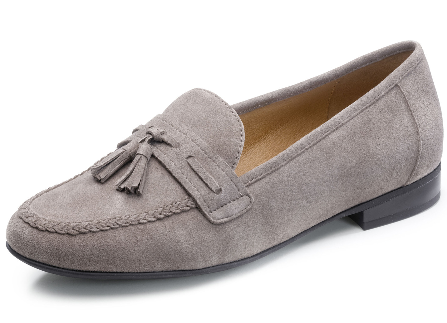 Caprice Slipper  mit Lederspange, Taupe, Größe 38 von Caprice