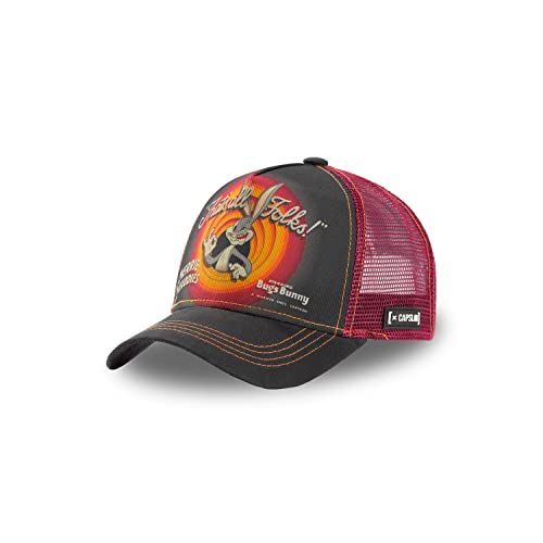 Capslab Bugs Bunny Looney Tunes Black/Red Trucker Cap - One-Size von Capslab