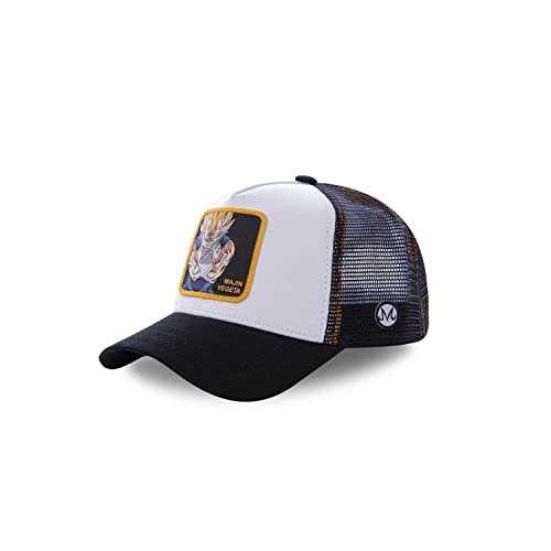 Tracker Kappe Herren Dragon Ball Z, Cap Herren, Majin Vegeta, Hypoallergen, Weiss, Einheitsgröße von Capslab