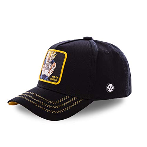 Capslab Herren Baseball Cap Dragon Ball Z (Majin Vegeta Black) von CAPSLAB