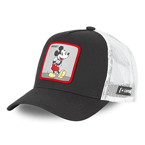 Capslab Mickey Mouse Walt Disney Black White Trucker Cap - One-Size von Capslab